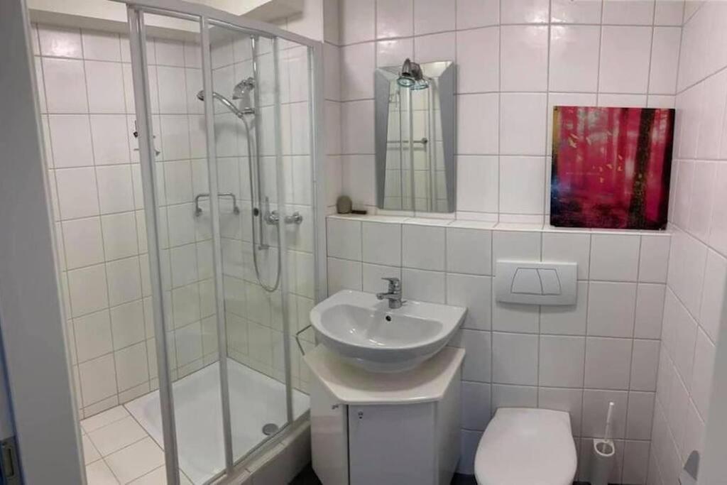 Basel - 5 Mins Away - Modern Basement Studio With Kitchen 35M2 In 穆滕茨 外观 照片